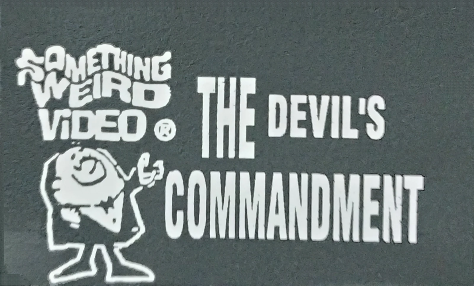 The Devil's Commandment VHS front label scan