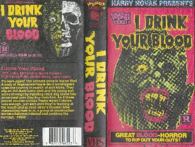 I Drink Your Blood VHS cover