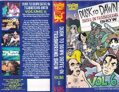 Dusk to Dawn Drive-in Trash-O-Rama Show VHS cover