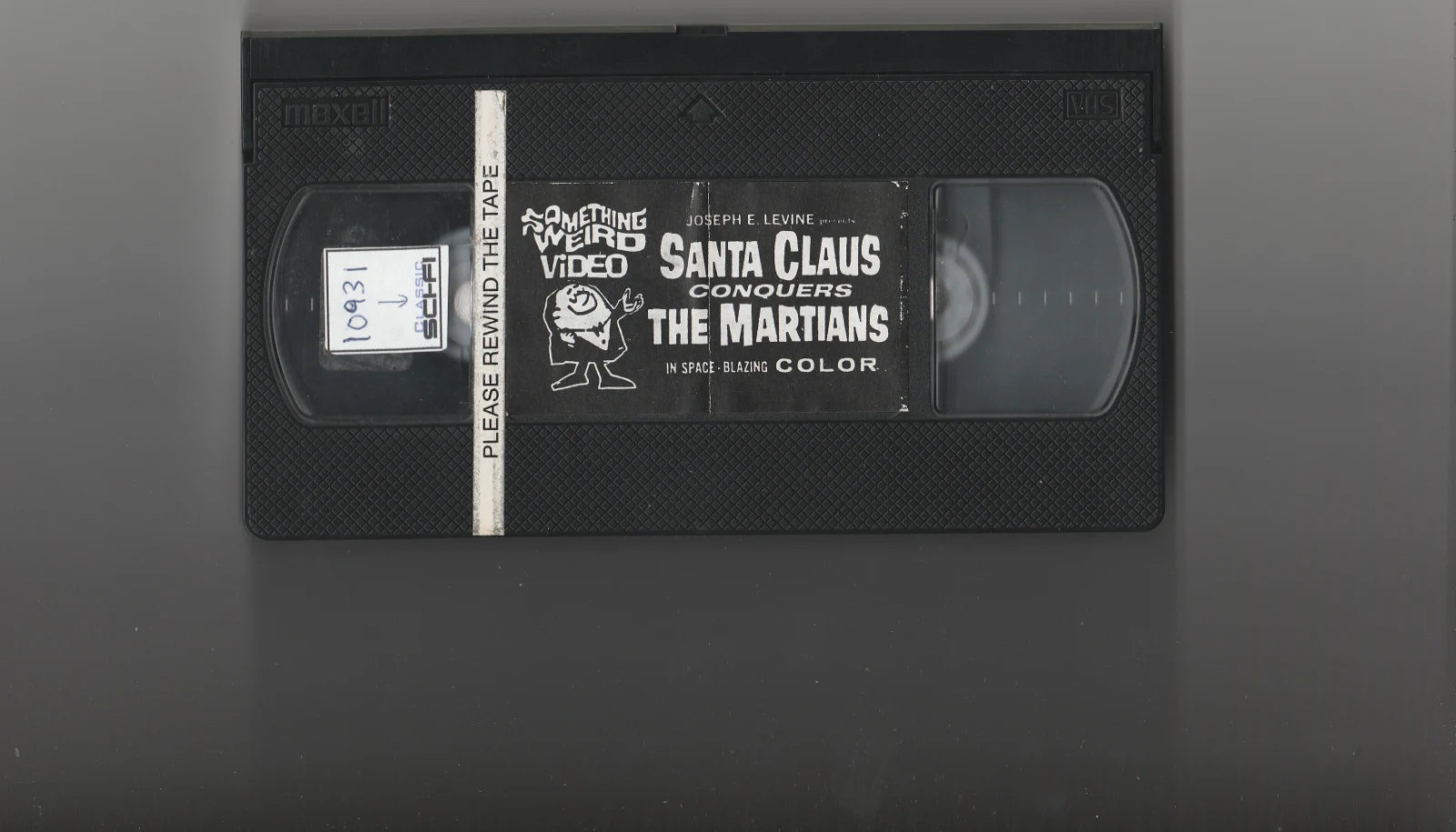 Santa Claus Conquers the Martians VHS front label scan