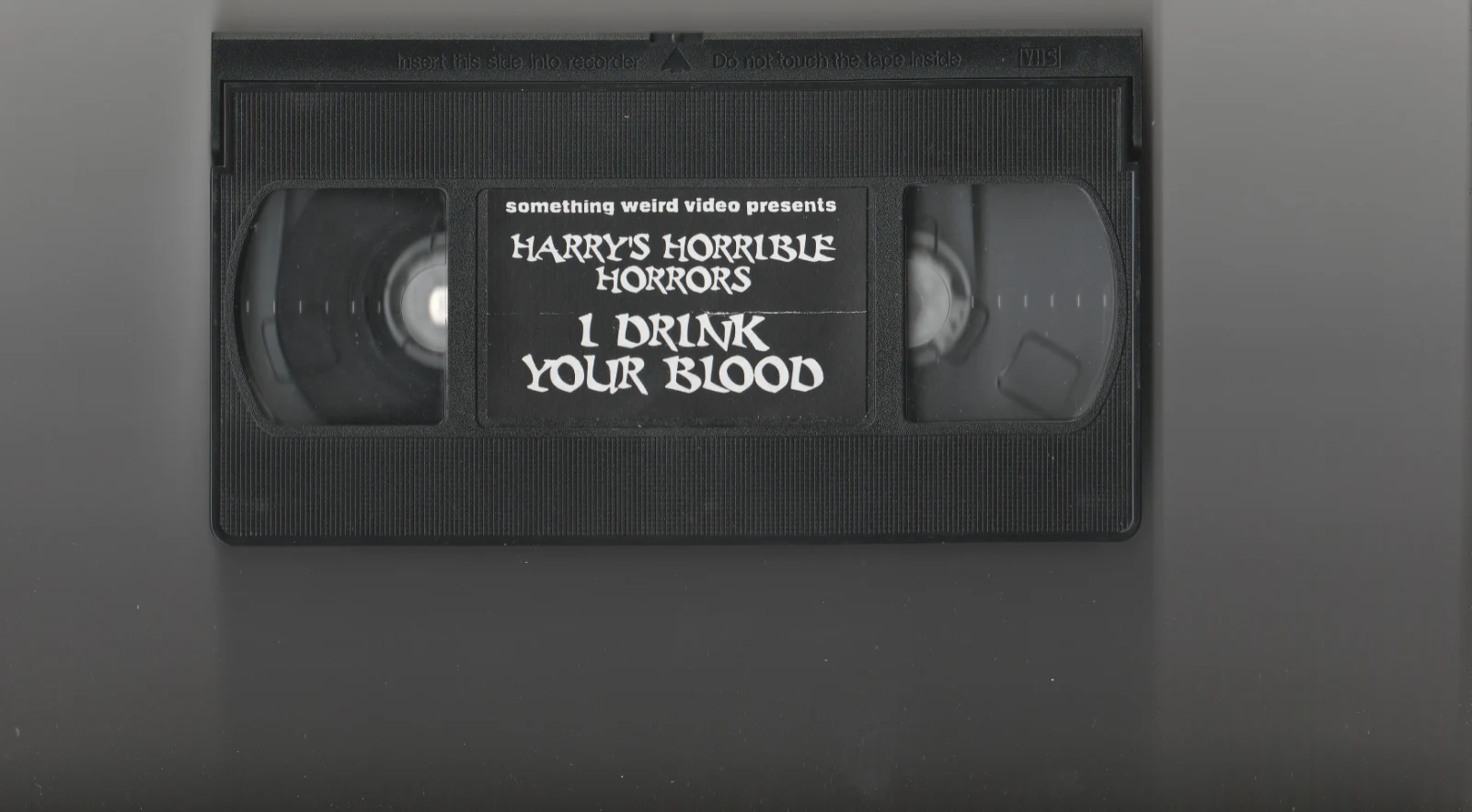 I Drink Your Blood VHS front label scan