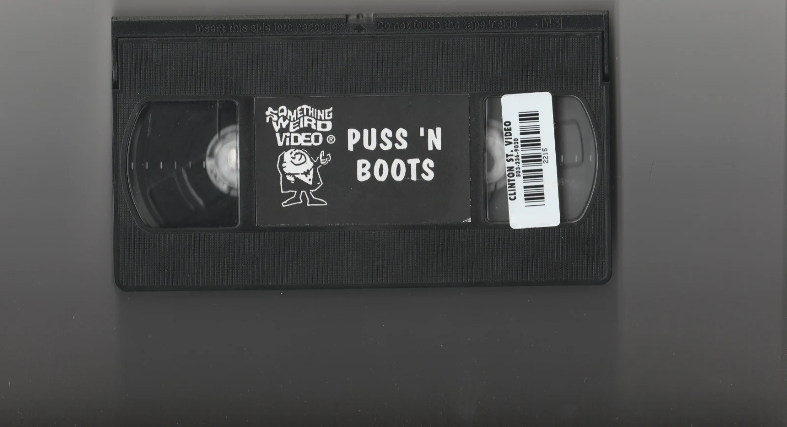 Puss n' Boots VHS front label scan