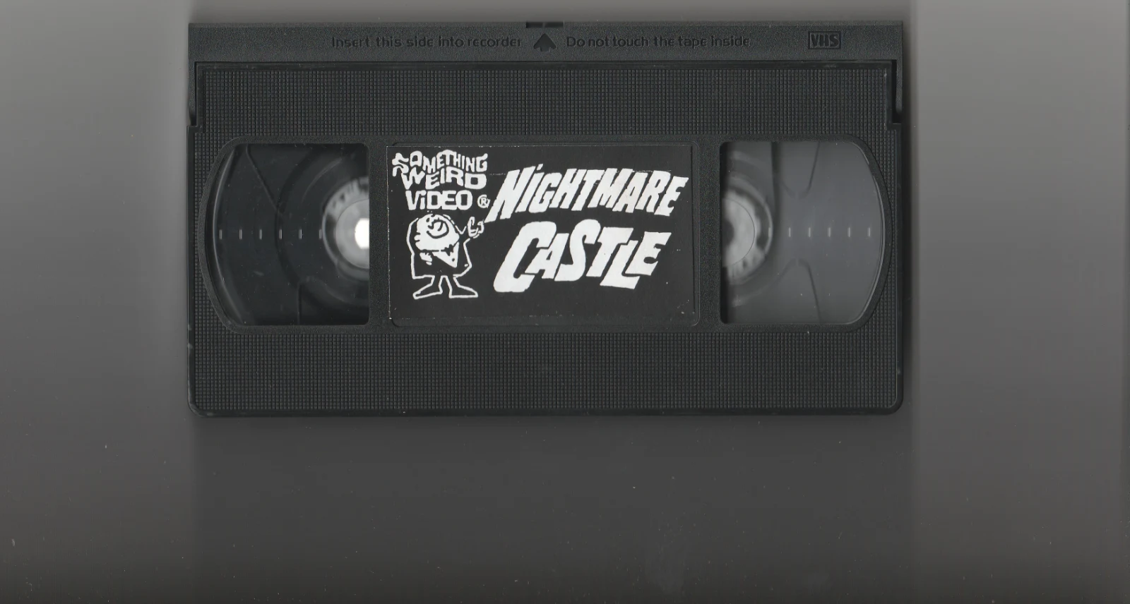 Nightmare Castle VHS front label scan