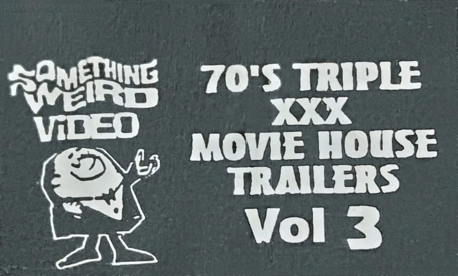 70's Triple XXX Movie House Trailers 3 VHS front label scan