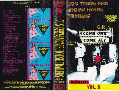 70's Triple XXX Movie House Trailers VHS cover