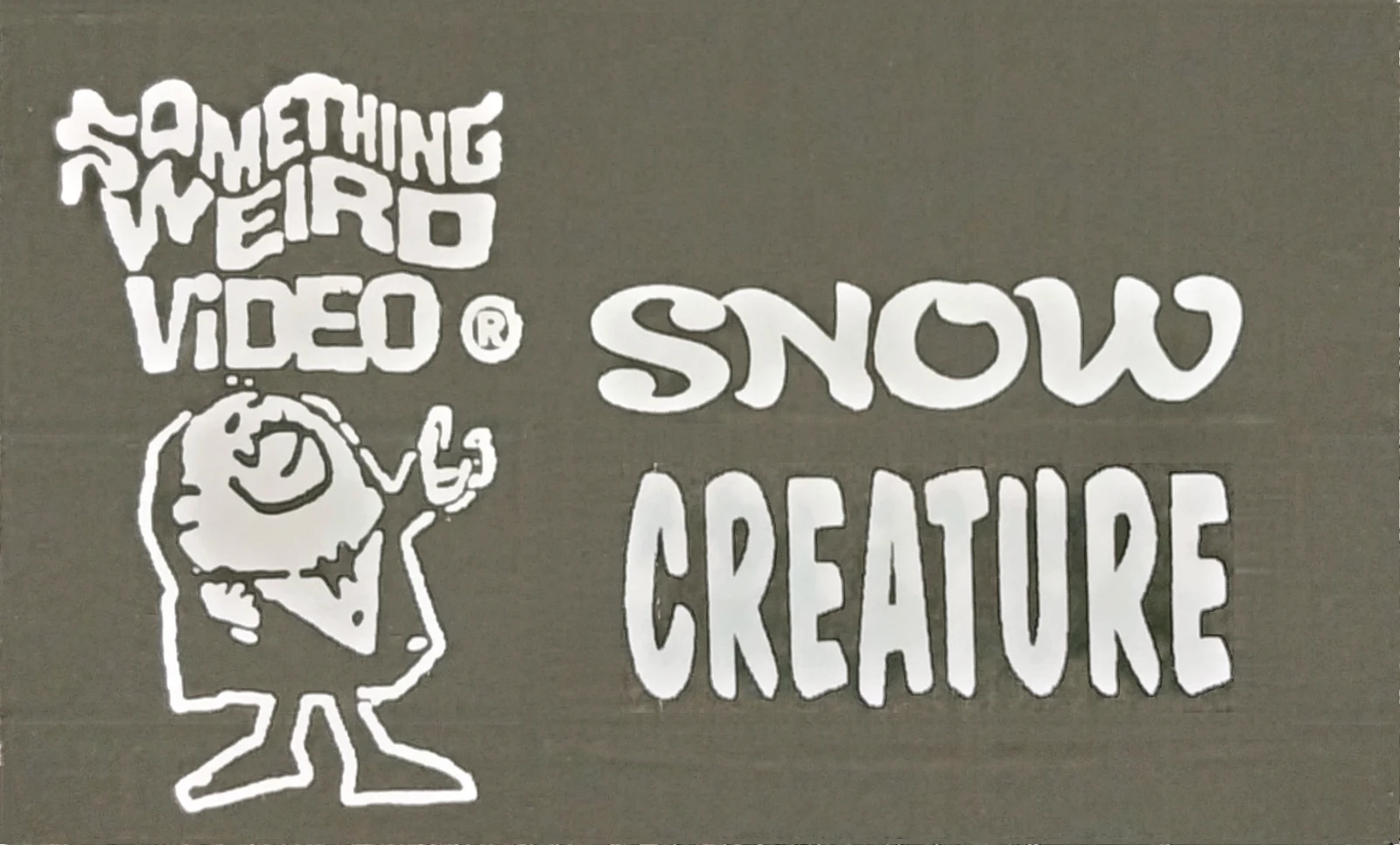 The Snow Creature VHS front label scan