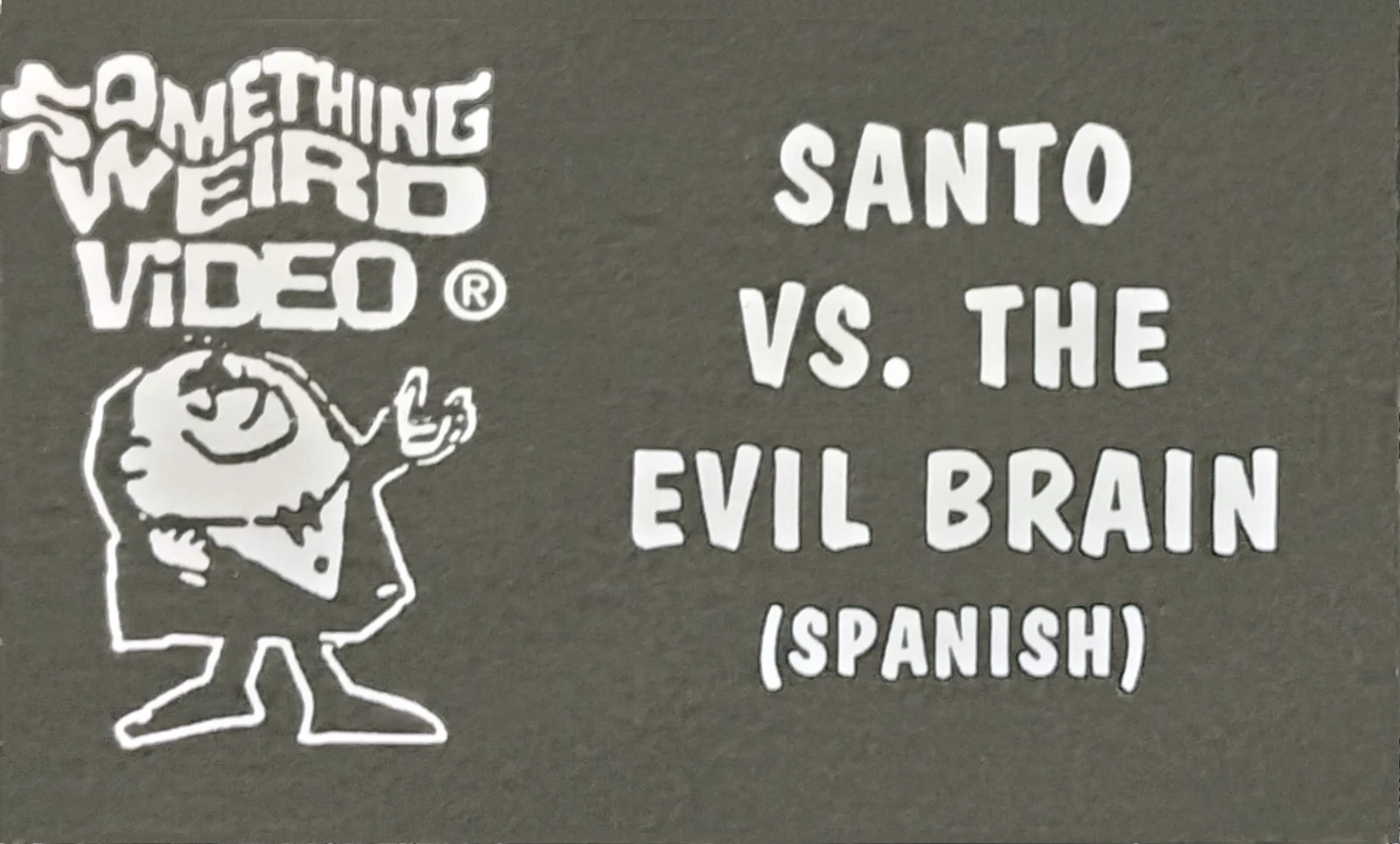 Santo Vs. The Evil Brain VHS front label scan