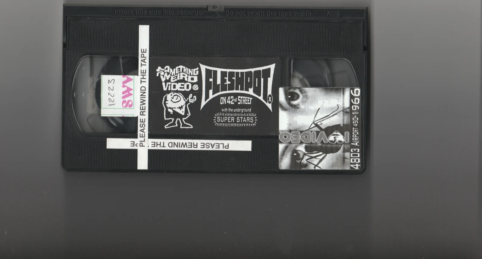 Fleshpot on 42nd Street VHS front label scan