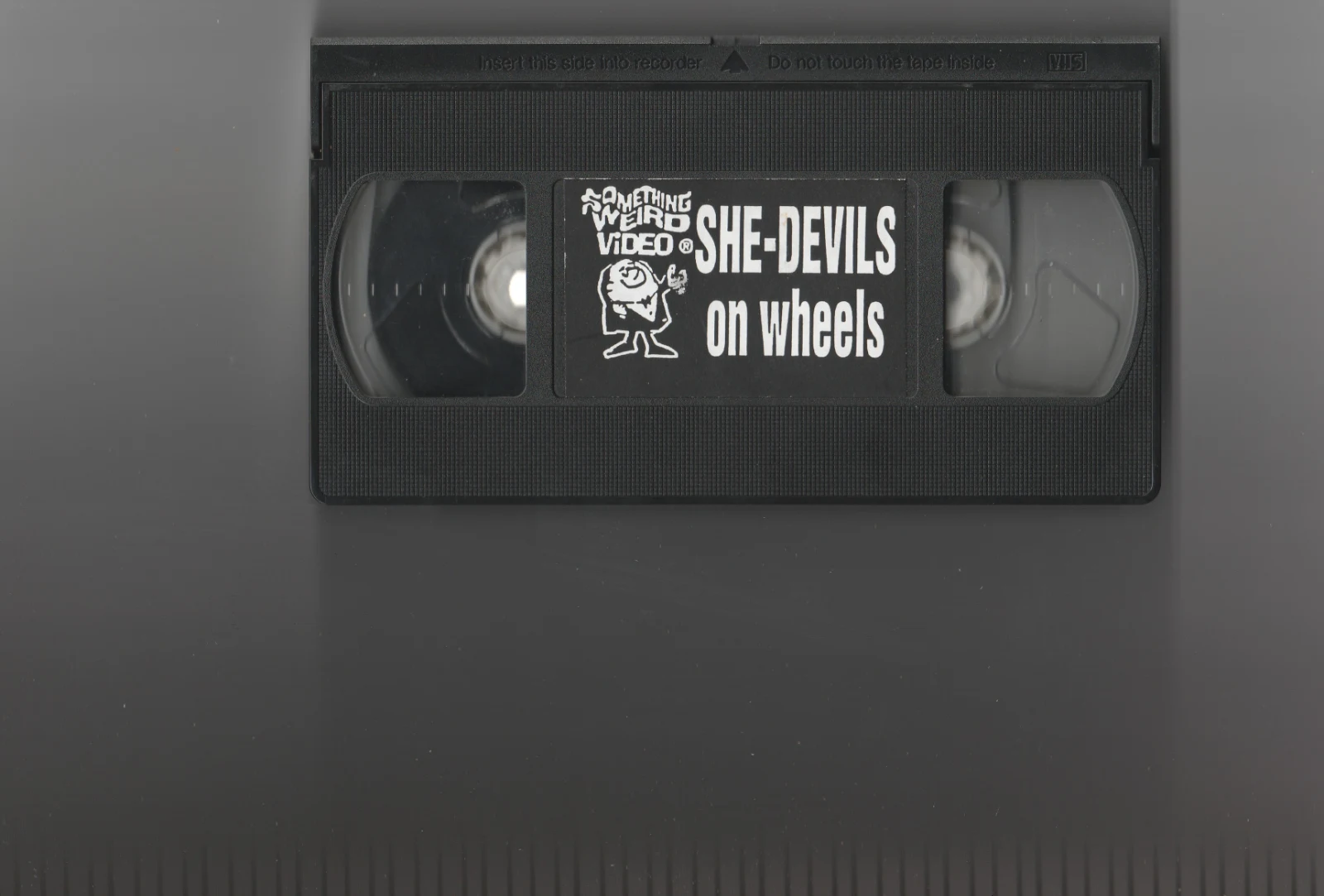 She-Devils on Wheels VHS front label scan