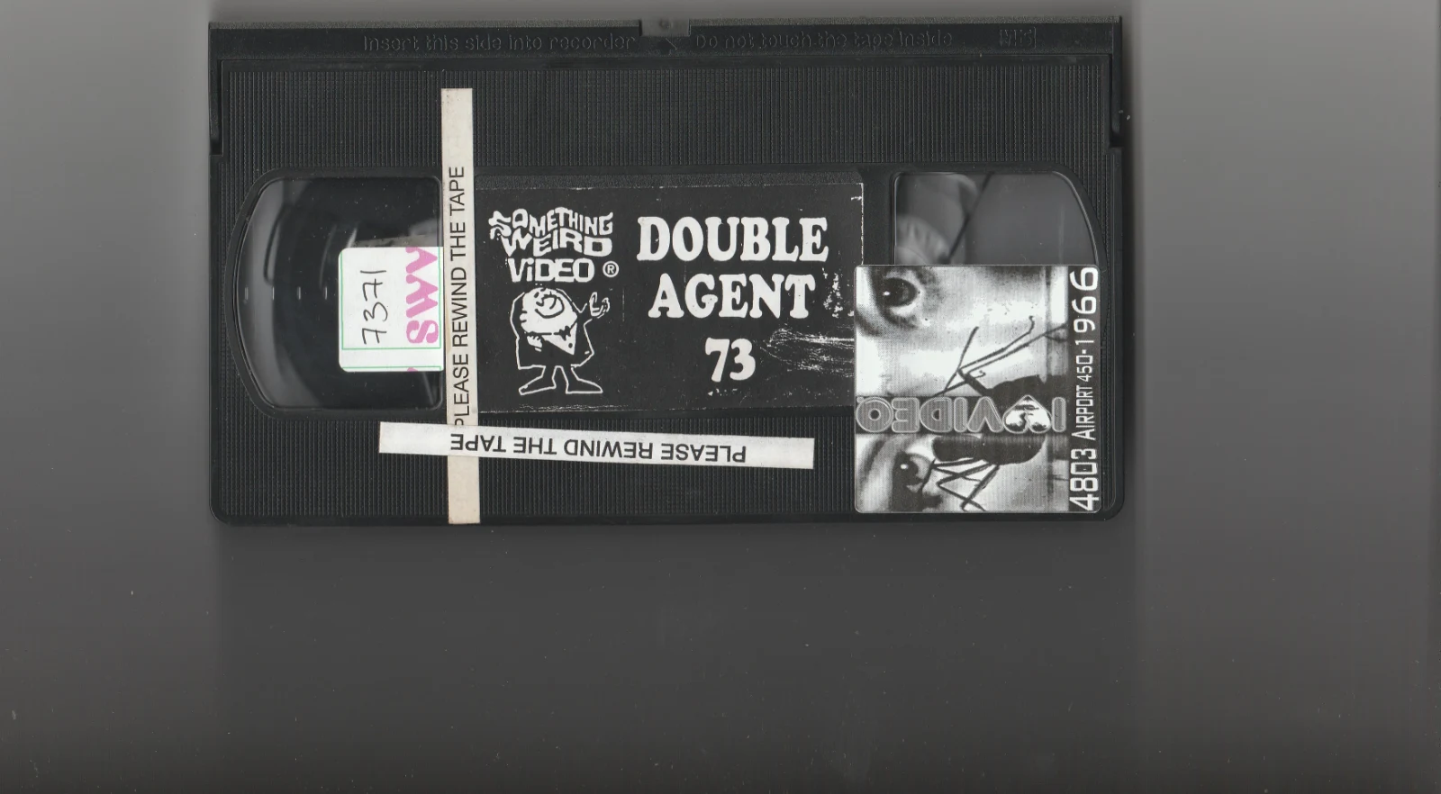 Double Agent 73 VHS front label scan
