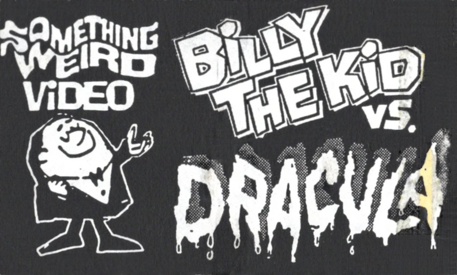 Billy the Kid vs. Dracula VHS front label scan
