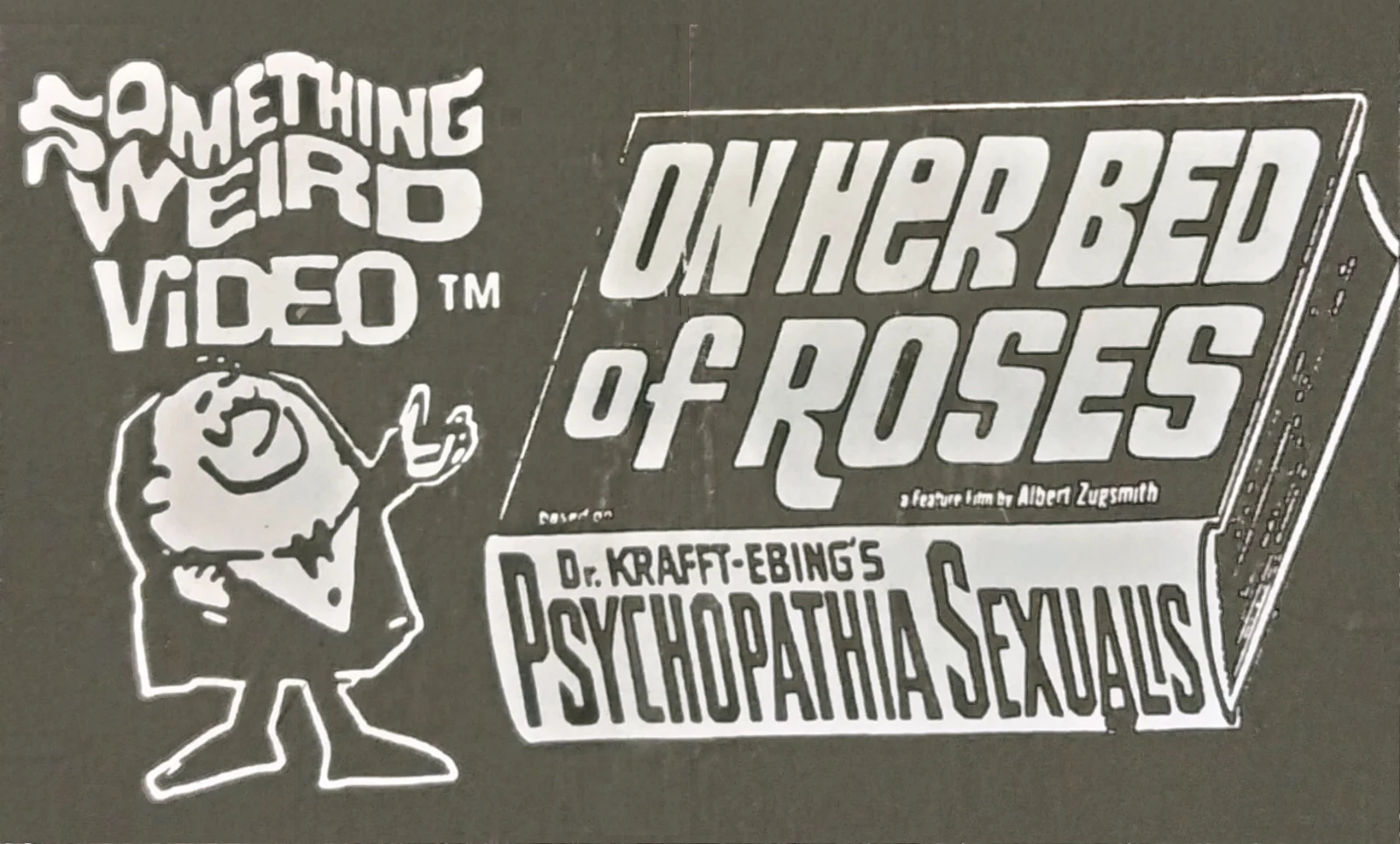 On Her Bed of Roses VHS front label scan