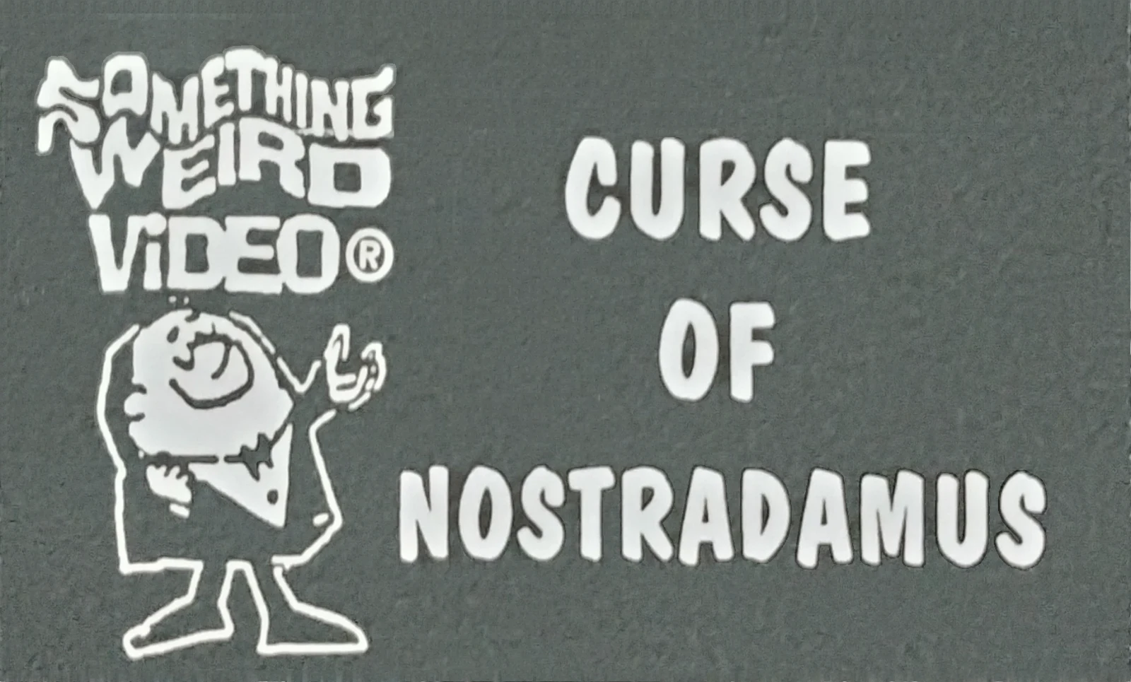 Curse of Nostradamus VHS front label scan