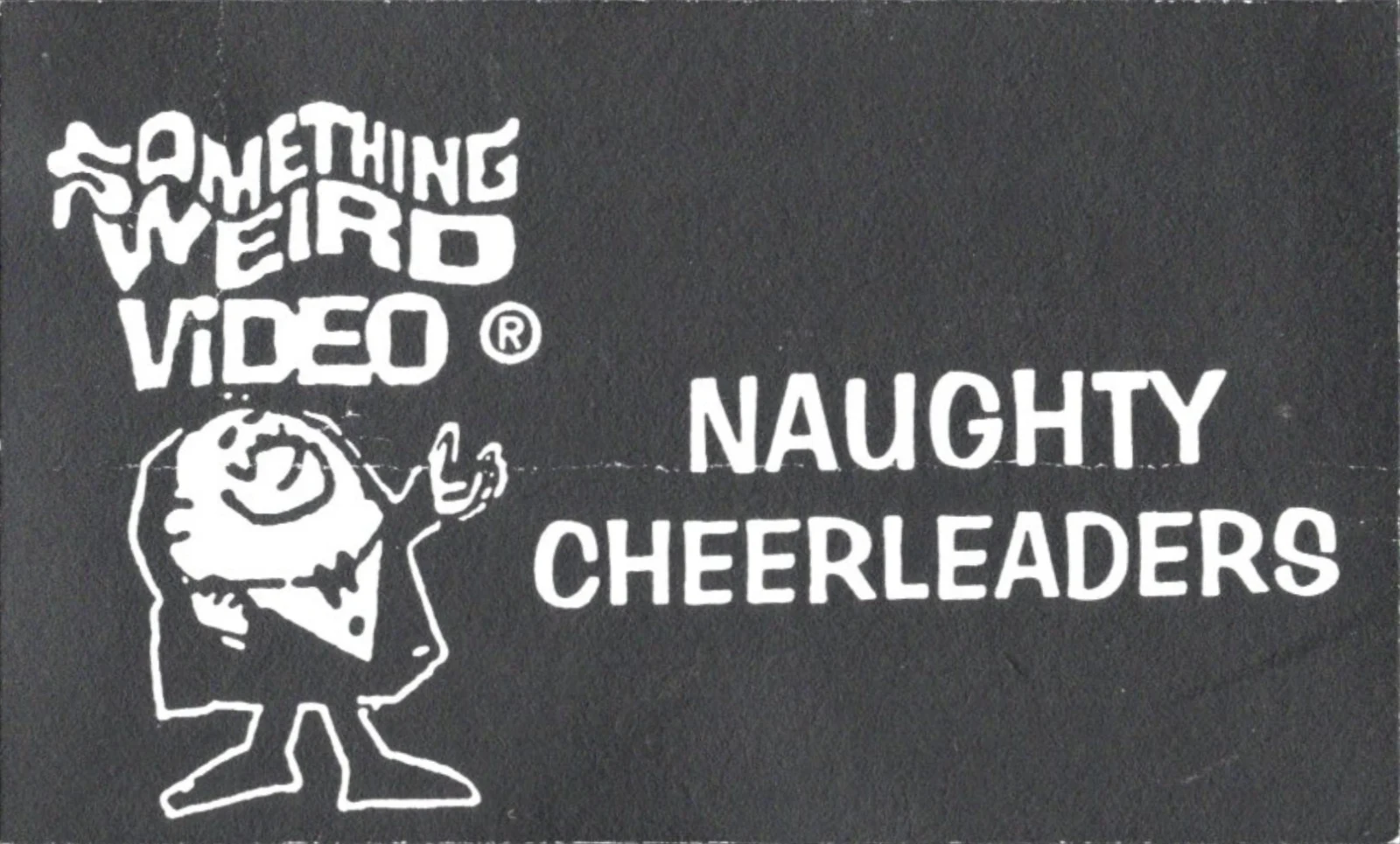 The Naughty Cheerleader VHS front label scan