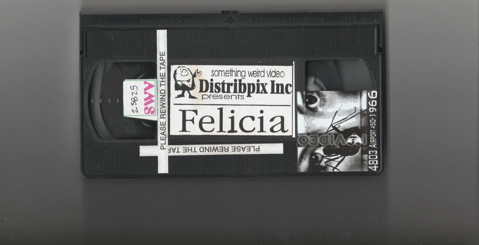 Felicia VHS front label scan